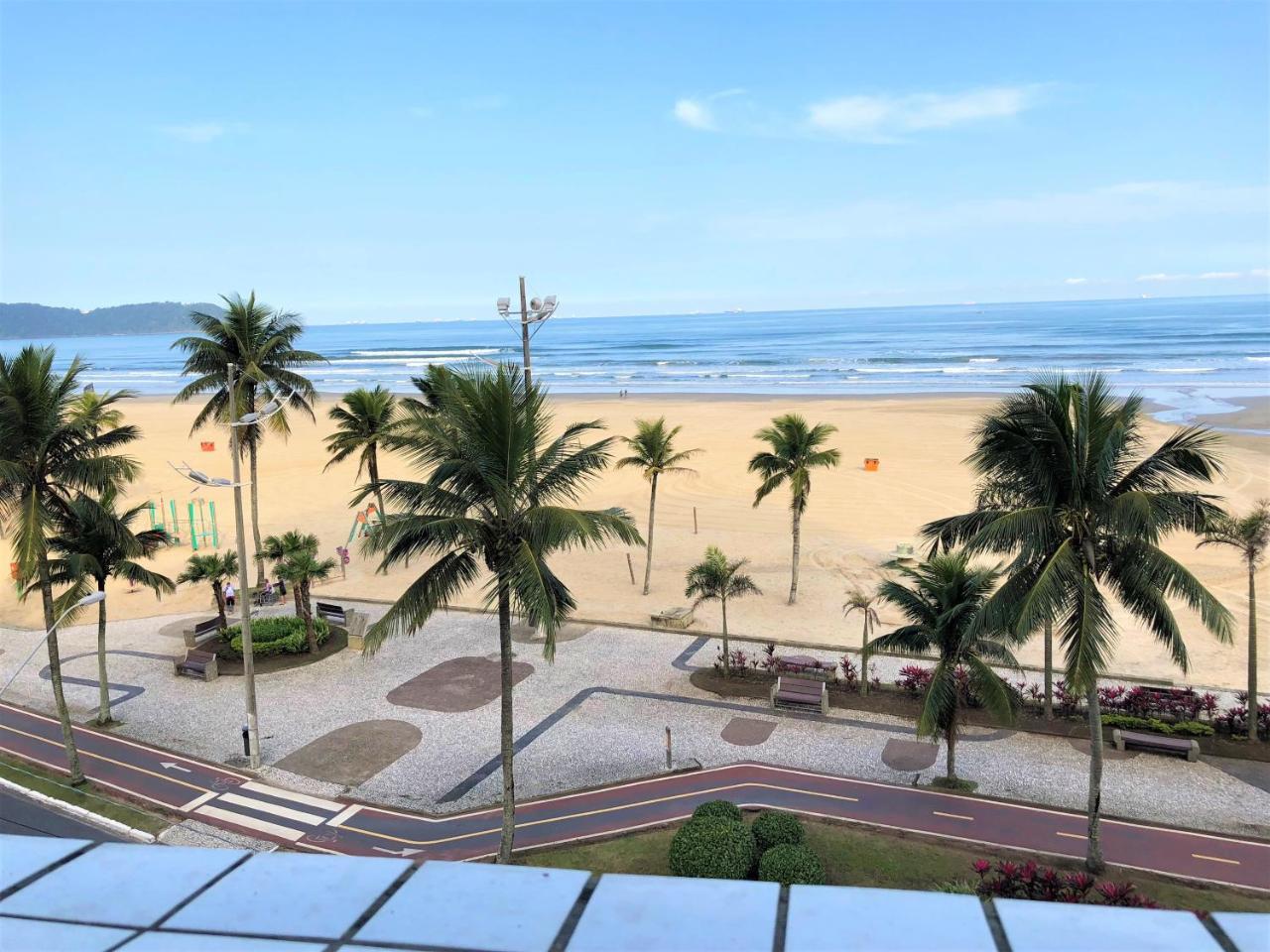 Apto Frente Ao Mar Com Vista Maravilhosa Lägenhet Praia Grande  Exteriör bild