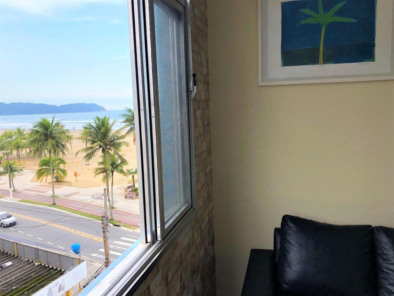 Apto Frente Ao Mar Com Vista Maravilhosa Lägenhet Praia Grande  Exteriör bild